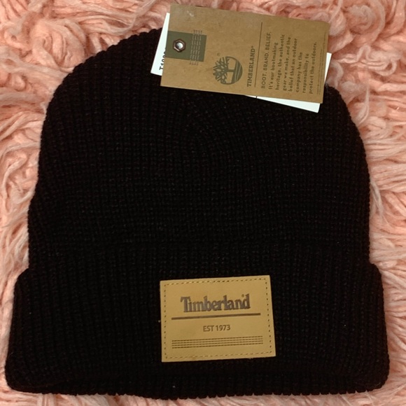 Timberland Accessories - Timberland black knit beanie